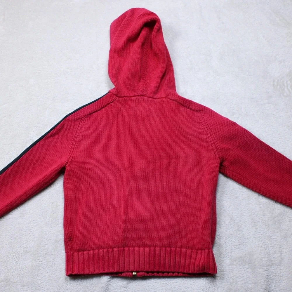 Polo Ralph Lauren Shirt Boys 5 Red Sweatshirt Big Pony Hoodie Full Zip‎